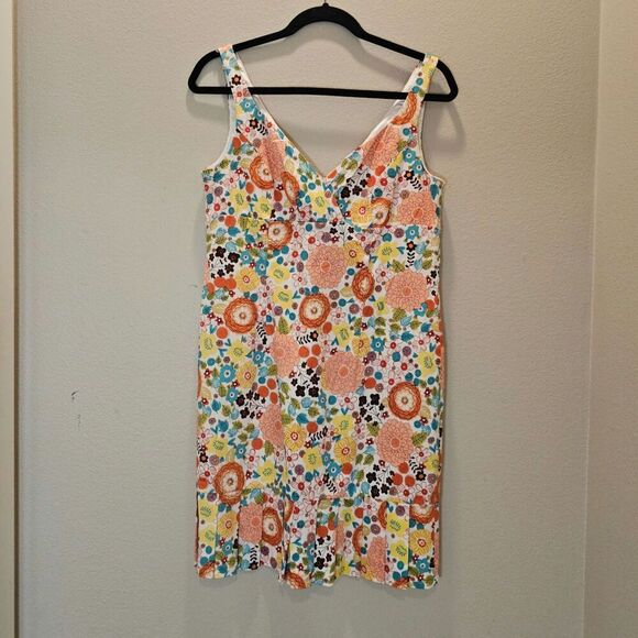 NWOT Spense Petite Floral Pleat Hem Summer Dress Size 10P - Picture 1 of 6